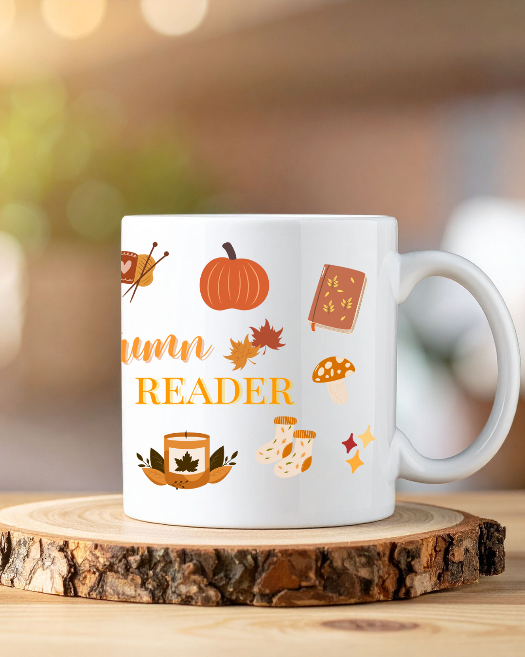 Tazza "Autumn reader" Bianca