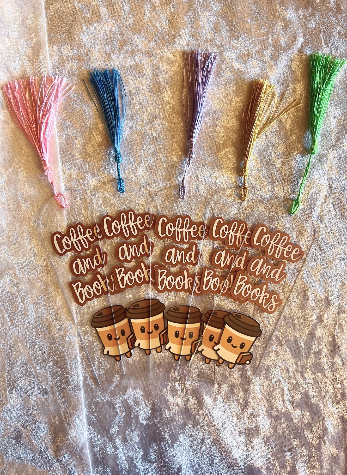 Segnalibro plastica traparente "Coffee and books"