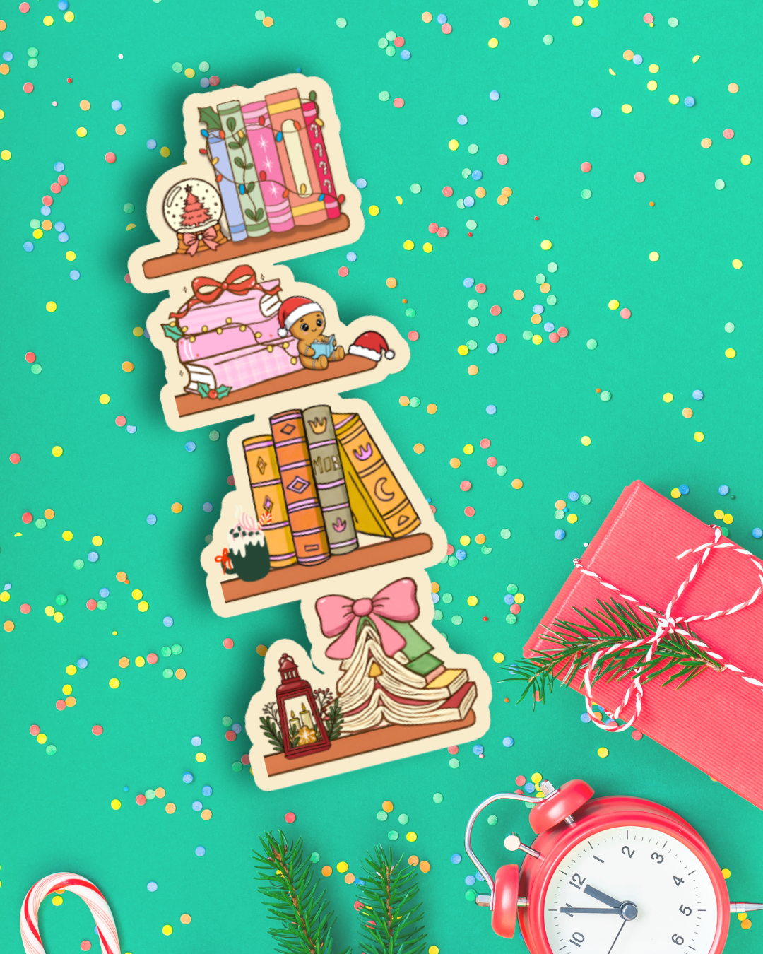 Segnalibro "Bookshelf natalizio"