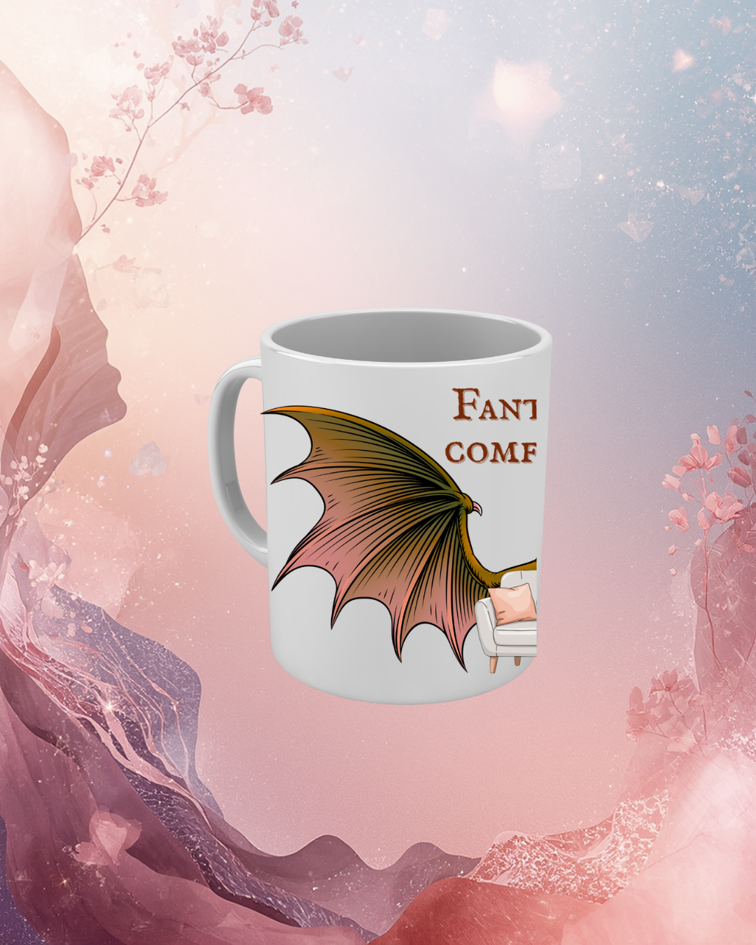 Tazza "Fantasy is my comfort-zone" – Mug per Lettori che sognano avventure