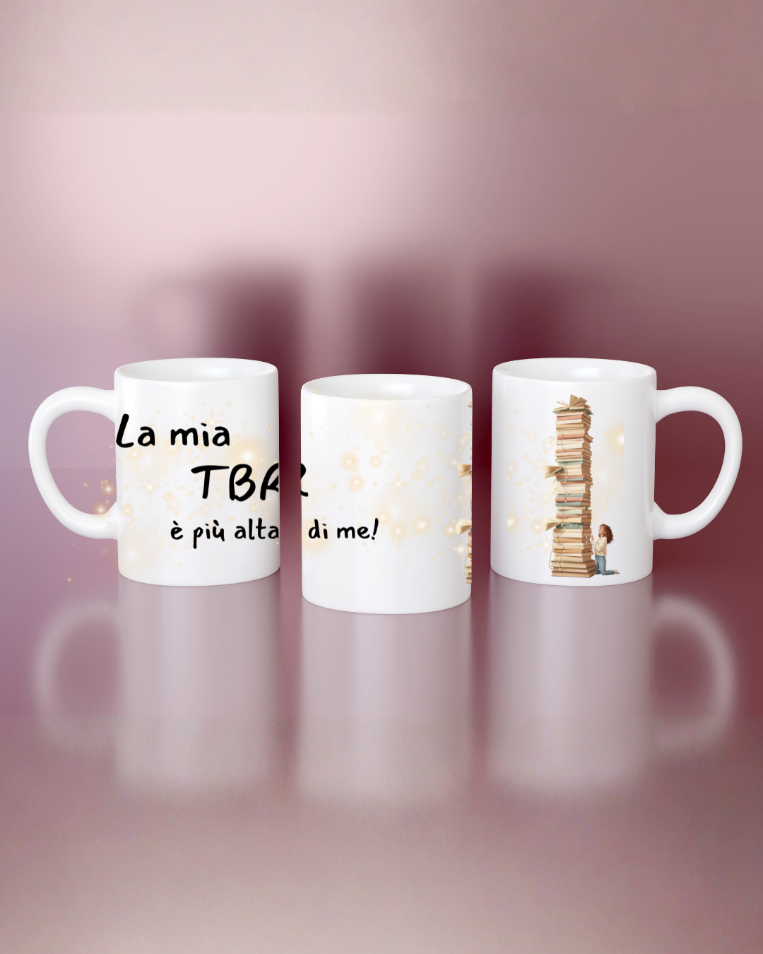Tazza TBR per booklovers – Mug per chi ama leggere